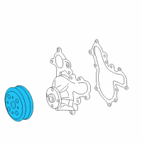OEM 2020 Toyota Tundra Pulley Diagram - 16173-0S010