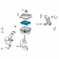 OEM 2019 Chevrolet Spark Air Filter Diagram - 95238310