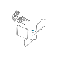 OEM Cadillac Switch, A/C Compressor Refrigerant Pressure Diagram - 25740417