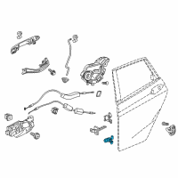OEM 2015 Honda Fit Hinge, Left Rear Door (Lower) Diagram - 67960-SWA-H11ZZ