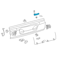 OEM 2019 Lexus LX570 Handle Assy, Back Door Inside Diagram - 69291-60040