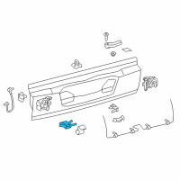 OEM 2016 Toyota Land Cruiser Hinge Diagram - 66110-60031