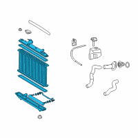 OEM 2009 Toyota Camry Radiator Assembly Diagram - 16400-0H210