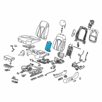 OEM 2019 Buick Envision Seat Back Heater Diagram - 84054600