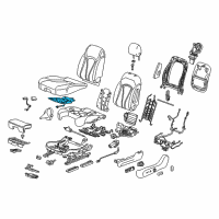 OEM Buick Envision Seat Cushion Heater Diagram - 84020192