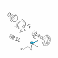 OEM 2006 Mercury Mountaineer Brake Hose Diagram - 6L2Z-2282-B