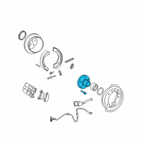 OEM Ford Explorer Rear Hub Diagram - G2MZ-1109-C