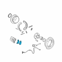 OEM 2003 Ford Explorer Rear Pads Diagram - 7L2Z-2200-A