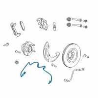 OEM 2019 Ford Explorer Front Speed Sensor Diagram - DA8Z-2C204-C