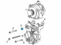 OEM Chevrolet Silverado 2500 HD Mount Bracket Spacer Diagram - 12624586