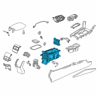 OEM 2018 Honda Accord Box Assy., Console Diagram - 83451-TVA-A11