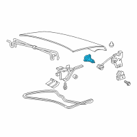 OEM Mercury Lock Cylinder Diagram - 6W3Z-5443262-A