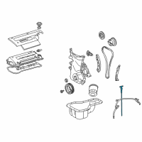 OEM Toyota MR2 Spyder Dipstick Diagram - 15301-22040