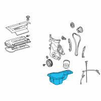 OEM 2005 Toyota Matrix Oil Pan Diagram - 12101-0D010