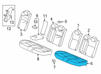 OEM 2022 Honda Civic PAD, RR Diagram - 82137-T43-J31