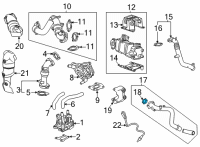 OEM Chevrolet Silverado Inlet Pipe Gasket Diagram - 12648141