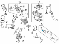 OEM 2017 GMC Sierra 2500 HD Inlet Pipe Gasket Diagram - 12648141