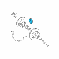 OEM 1988 Chevrolet R30 Caliper Kit, Front Brake Diagram - 18014748