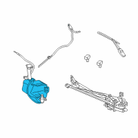 OEM 2001 Chrysler Sebring Reservoir-Washer Diagram - 5019340AB