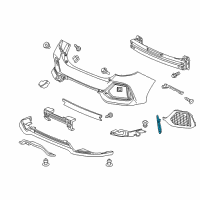 OEM Honda Civic Reflector Assy., L. RR. Diagram - 33555-TDJ-J01