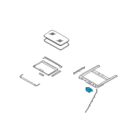 OEM Infiniti Motor Assy-Sunroof Diagram - 91295-JK04A