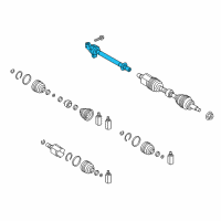 OEM 2015 Hyundai Santa Fe Sport Bearing Bracket & Shaft Assembly Diagram - 49560-4Z200