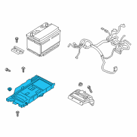 OEM 2018 Lincoln MKZ Battery Tray Diagram - HP5Z-10732-C