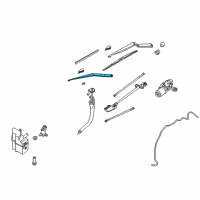 OEM 2009 Nissan 350Z Windshield Wiper Arm Assembly Diagram - 28886-CD005