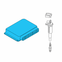 OEM 2007 BMW 328i Engine Control Module Diagram - 12-14-7-587-167