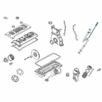 OEM 2006 BMW Z4 Dipstick Diagram - 11-43-7-831-140