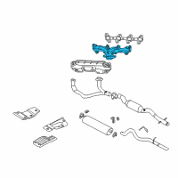 OEM 2000 Dodge Dakota Exhaust Manifold Diagram - 53030808