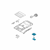 OEM 2009 Kia Sorento Lamp Assembly-Room Diagram - 928503E000FC