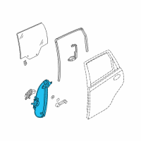 OEM Pontiac G3 Window Regulator Diagram - 94567373