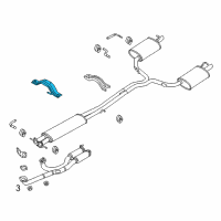 OEM 2015 Ford Explorer Front Hanger Diagram - DB5Z-7810692-A