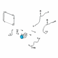 OEM Cadillac CTS Clutch & Pulley Diagram - 25865636