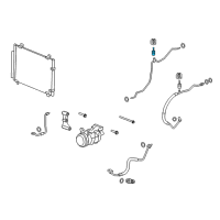 OEM Cadillac CTS AC Tube Valve Diagram - 88958095