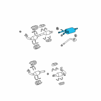 OEM 2009 Toyota Tundra Muffler & Pipe Diagram - 17420-0S010