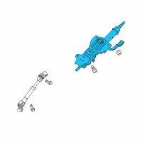 OEM 2010 Kia Forte Koup Column Assembly-Upper Diagram - 563101M150