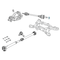 OEM 2019 Dodge Challenger RETAINER-Half Shaft Diagram - 68268837AA