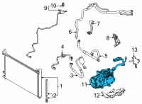 OEM Toyota Mirai Compressor Diagram - 88370-62010