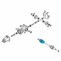 OEM 2012 Kia Sorento Joint Kit-Rear Axle Differential Diagram - 495051UA60