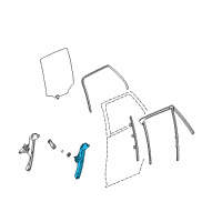 OEM 2003 Saturn Vue Rear Side Door Window Regulator Assembly Diagram - 22623014