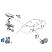 OEM 1998 Honda Accord System Unit, Multi Plex Control (Passenger Side) Diagram - 38850-S82-A02