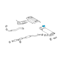 OEM 2014 Toyota Venza Tailpipe Extension Diagram - 17408-0P010