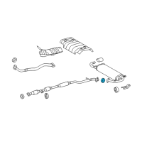 OEM Lexus GS300 Gasket, Exhaust Pipe Diagram - 17451-0P022
