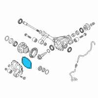 OEM 2021 Nissan Titan XD PACKNG Cover Rear Diagram - 38320-EZ40B