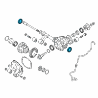 OEM 2021 Nissan Titan Seal Oil Diagram - 38342-EZ40A