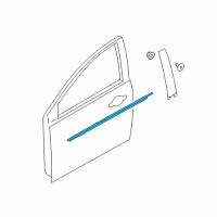 OEM 2018 Ford Focus Belt Weatherstrip Diagram - BM5Z-5821452-B