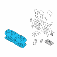 OEM Kia Cushion Assembly-Rear Seat Diagram - 891003T020KBL