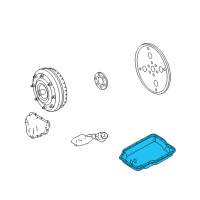 OEM 2007 Mercury Milan Transmission Pan Diagram - 8E5Z-7A194-A